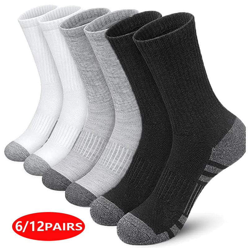 Men's High Performance Athleti - Cotton Crew Sock Pack 评论和价格