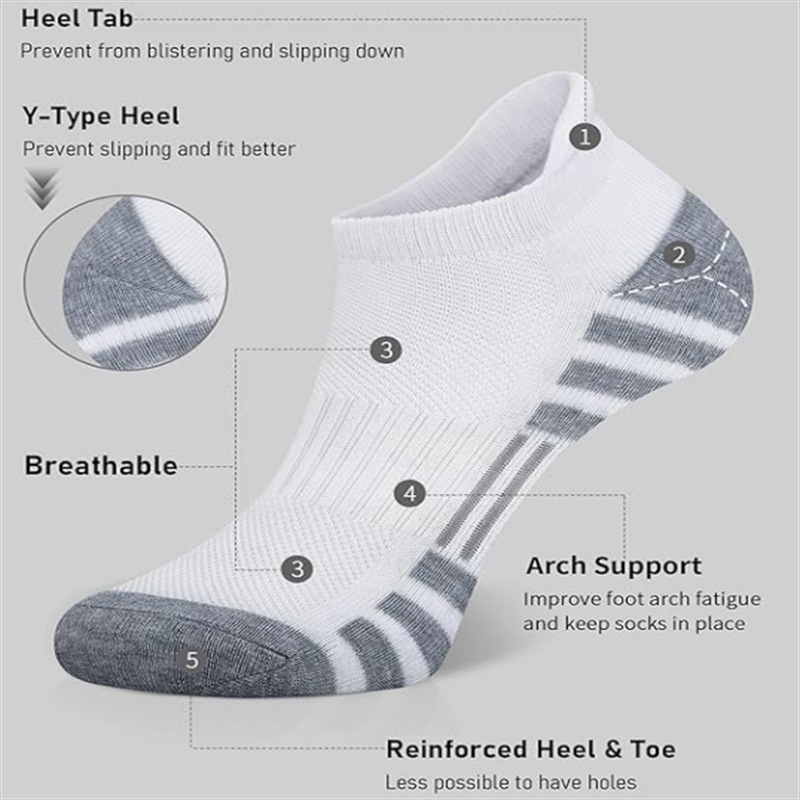 6/24 Pairs Cushioned Breathabl - Athletic Sock Cushion 评论和价格