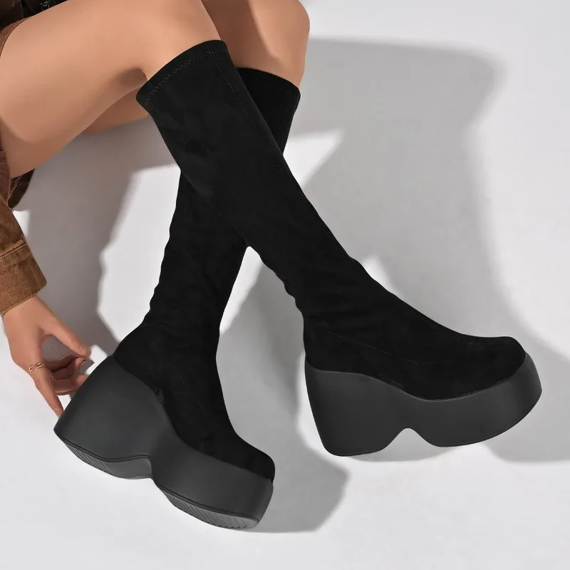 Winter New Skinny Plus Size St - Knee High Sock Women 评论和价格